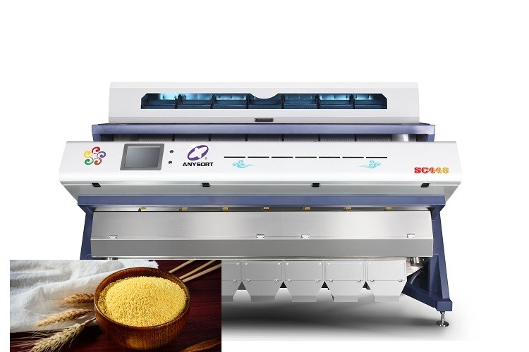 7 Chutes 19T/H Wheat Color Sorter Machine With Automatic Cooling