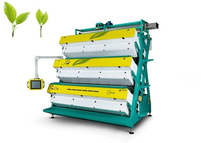 99.99% Accuracy 380V / 50HZ Tea Color Sorter With Bionic Hawkeye Color Recognition Technology