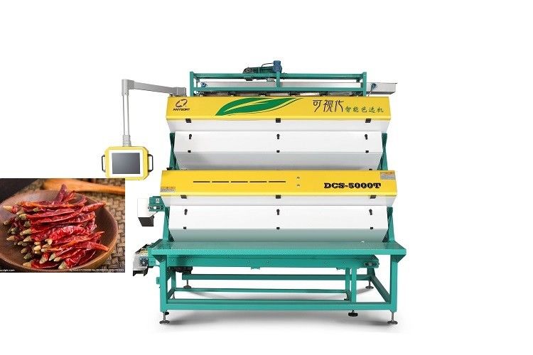 High Yield 900kg/H Food Processing Chilli Color Sorter