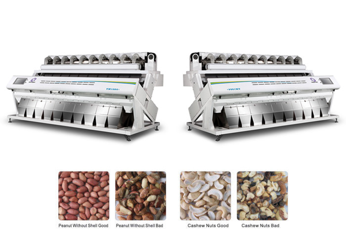 High Capacity Automatic Color Sorting Machine For Wheat / Grain / Nut ...